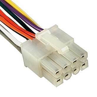 Кабель питания межплатный MF-2x4F wire 0,3m AWG20