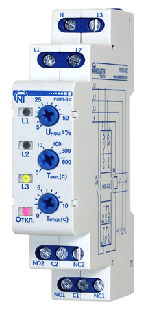 3425600312  Реле напряжения, перекоса и последовательности фаз РНПП-312